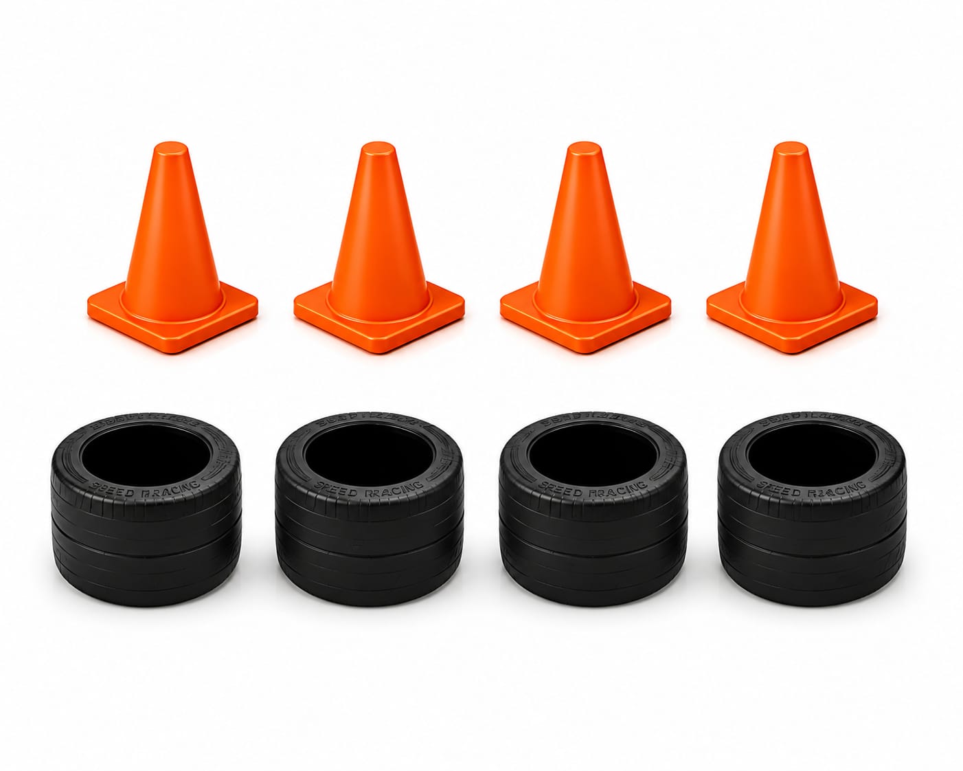 Kit Drift — 4 ruedas + 4 conos
